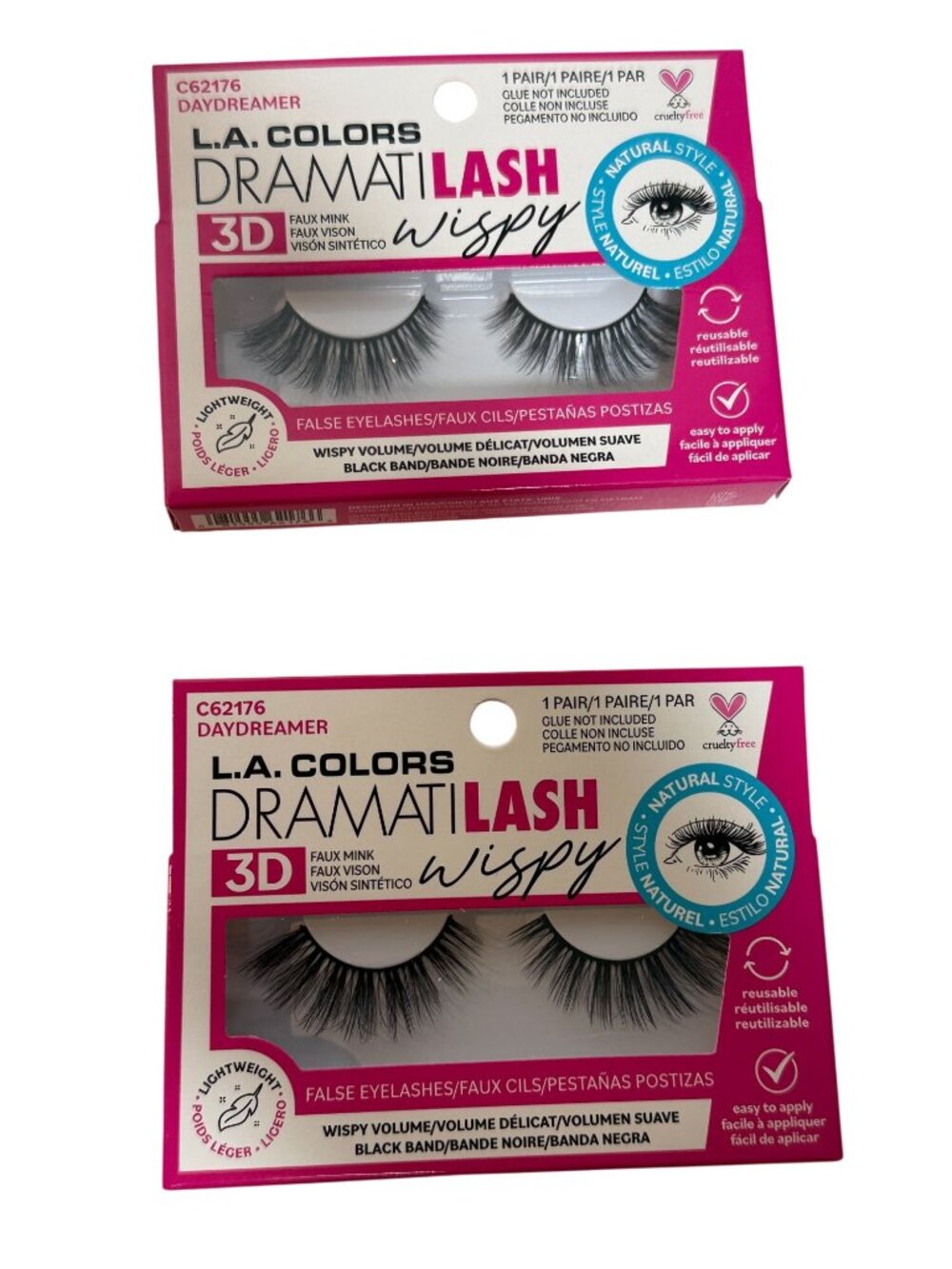 LA Colors Daydreamer 3D Wispy False Eyelashes 2 Pack